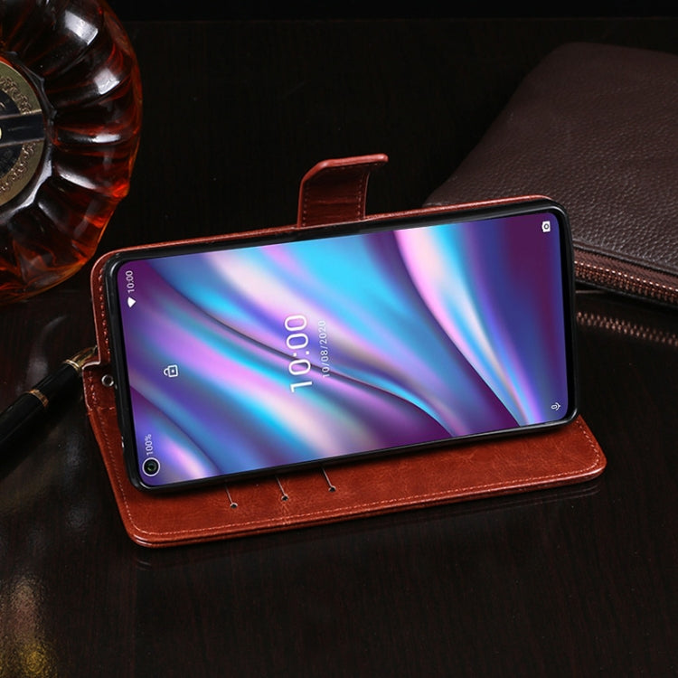 For Wiko View5 Plus idewei Crazy Horse Texture Horizontal Flip Leather Case with Holder & Card Slots & Wallet(Red) - More Brand by idewei | Online Shopping UK | buy2fix