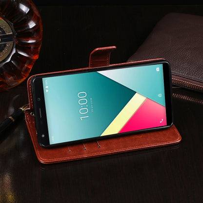 For Wiko Y61 idewei Crazy Horse Texture Horizontal Flip Leather Case with Holder & Card Slots & Wallet(Sky Blue) - More Brand by idewei | Online Shopping UK | buy2fix