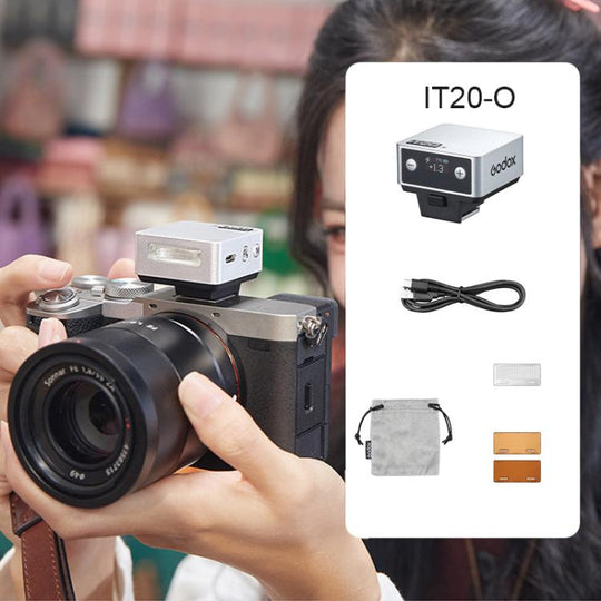Godox iT20 TTL Mini iFlash Camera Flash Light, Model:iT20 O For Olympus / Panasonic(Silver)