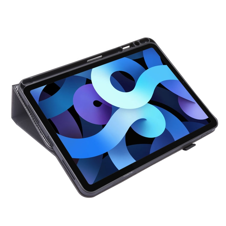 For iPad Pro 12.9 inch (2020) Crazy Horse Texture Horizontal Flip Leather Tablet Case with 2-folding Holder & Card Slot(Black) - iPad Pro 12.9 (2020) Cases by buy2fix | Online Shopping UK | buy2fix