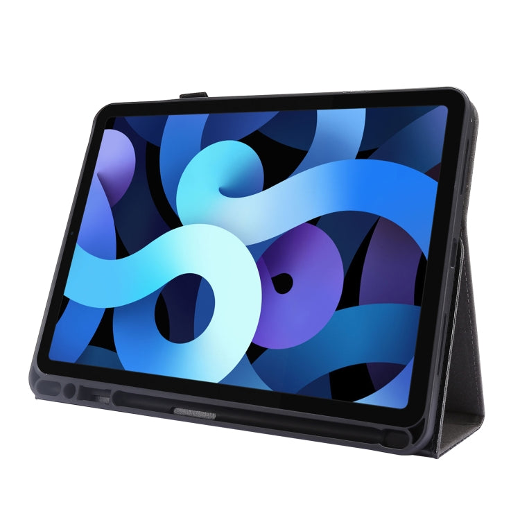 For iPad Pro 12.9 inch (2020) Crazy Horse Texture Horizontal Flip Leather Tablet Case with 2-folding Holder & Card Slot(Black) - iPad Pro 12.9 (2020) Cases by buy2fix | Online Shopping UK | buy2fix