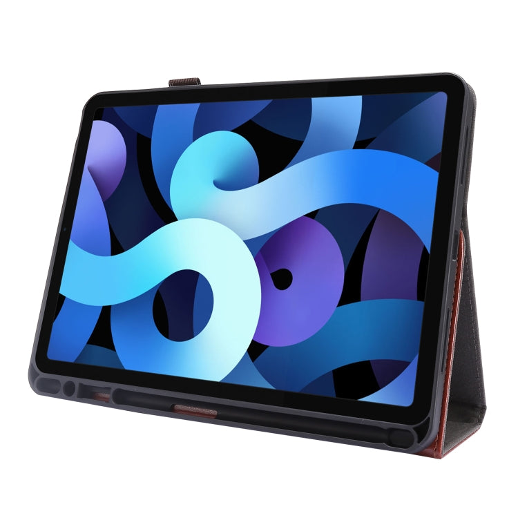 For iPad Pro 12.9 inch (2020) Crazy Horse Texture Horizontal Flip Leather Tablet Case with 2-folding Holder & Card Slot(Brown) - iPad Pro 12.9 (2020) Cases by buy2fix | Online Shopping UK | buy2fix