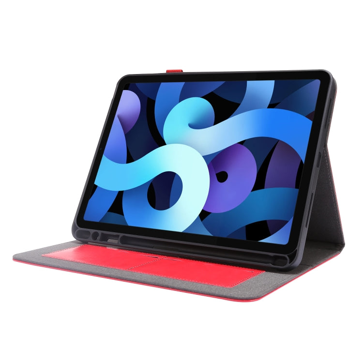 For iPad Pro 12.9 inch (2020) Crazy Horse Texture Horizontal Flip Leather Tablet Case with 2-folding Holder & Card Slot(Red) - iPad Pro 12.9 (2020) Cases by buy2fix | Online Shopping UK | buy2fix