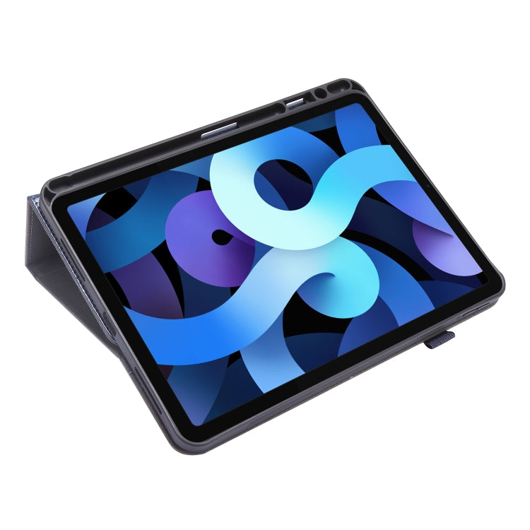 For iPad Pro 12.9 inch (2020) Crazy Horse Texture Horizontal Flip Leather Tablet Case with 2-folding Holder & Card Slot(Dark Blue) - iPad Pro 12.9 (2020) Cases by buy2fix | Online Shopping UK | buy2fix