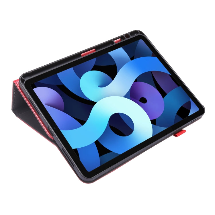 For iPad Pro 11 inch /iPad Air 2022 / 2020 10.9 Crazy Horse Texture Horizontal Flip Leather Case with 2-folding Holder & Card Slot(Red) - iPad Air (2022) / (2020) 10.9 Cases by buy2fix | Online Shopping UK | buy2fix