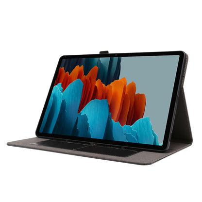 For Samsung Galaxy Tab S8+ / Tab S8 Plus / Tab S7 FE / Tab S7+ / T970 Crazy Horse Texture Horizontal Flip Leather Case with 2-folding Holder & Card Slot(Black) by buy2fix