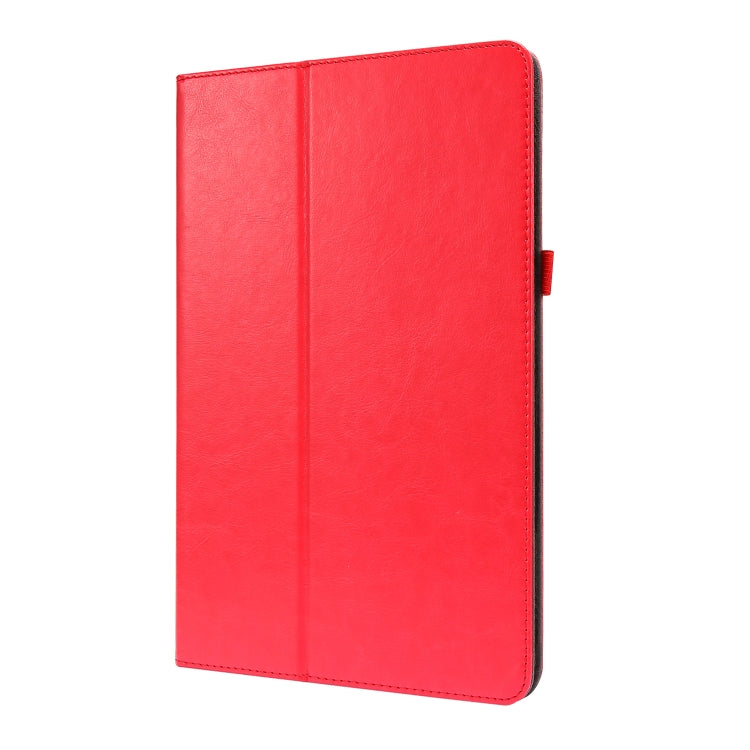 For Samsung Galaxy Tab S8+ / Tab S8 Plus / Tab S7 FE / Tab S7+ / T970 Crazy Horse Texture Horizontal Flip Leather Case with 2-folding Holder & Card Slot(Red) by buy2fix
