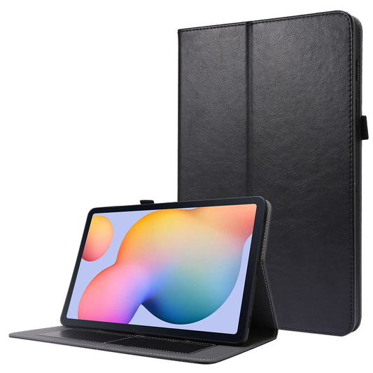 For Samsung Galaxy Tab S8 / Galaxy Tab S7 / SM-870 Crazy Horse Texture Horizontal Flip Leather Case with 2-folding Holder & Card Slot(Black) by buy2fix
