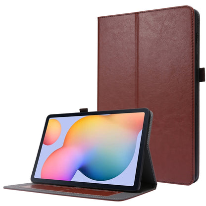 For Samsung Galaxy Tab S8 / Galaxy Tab S7 / SM-870 Crazy Horse Texture Horizontal Flip Leather Case with 2-folding Holder & Card Slot(Brown) by buy2fix