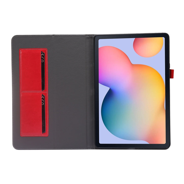 For Samsung Galaxy Tab S8 / Galaxy Tab S7 / SM-870 Crazy Horse Texture Horizontal Flip Leather Case with 2-folding Holder & Card Slot(Red) by buy2fix