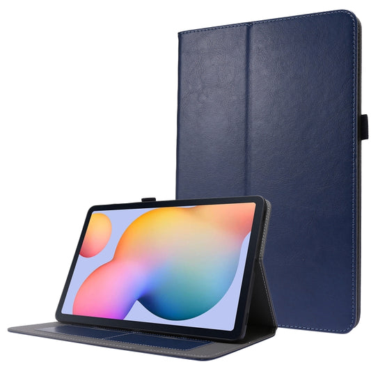 For Samsung Galaxy Tab S8 / Galaxy Tab S7 / SM-870 Crazy Horse Texture Horizontal Flip Leather Case with 2-folding Holder & Card Slot(Dark Blue) by buy2fix