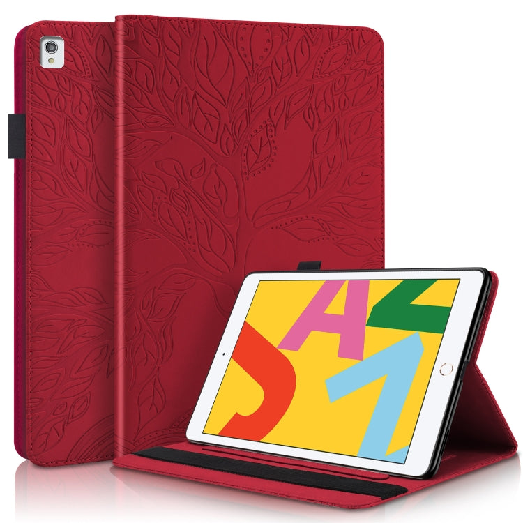 For iPad 10.2 / iPad Pro 10.5 inch Life Tree Series Horizontal Flip Leather Case with Holder & Card Slots & Pen Slot & Sleep / Wake-up Function(Red) - iPad 10.2 Cases by buy2fix | Online Shopping UK | buy2fix
