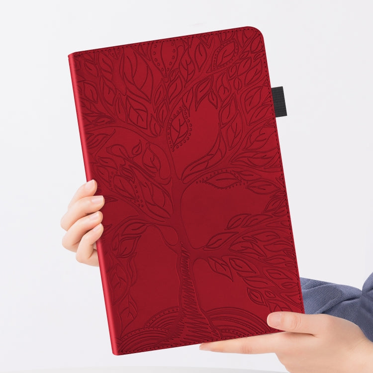 For iPad 10.2 / iPad Pro 10.5 inch Life Tree Series Horizontal Flip Leather Case with Holder & Card Slots & Pen Slot & Sleep / Wake-up Function(Red) - iPad 10.2 Cases by buy2fix | Online Shopping UK | buy2fix