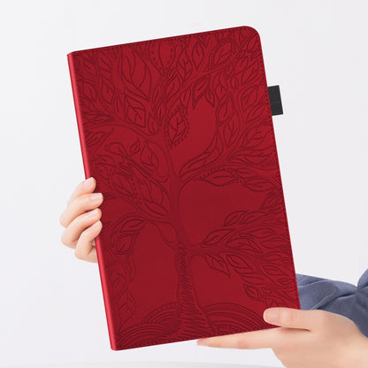 For iPad 10.2 / iPad Pro 10.5 inch Life Tree Series Horizontal Flip Leather Case with Holder & Card Slots & Pen Slot & Sleep / Wake-up Function(Red) - iPad 10.2 Cases by buy2fix | Online Shopping UK | buy2fix