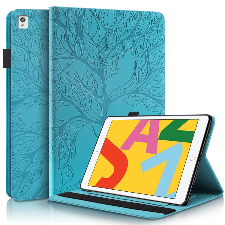 For iPad 10.2 / iPad Pro 10.5 inch Life Tree Series Horizontal Flip Leather Case with Holder & Card Slots & Pen Slot & Sleep / Wake-up Function(Lake Blue) - iPad 10.2 Cases by buy2fix | Online Shopping UK | buy2fix