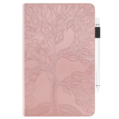 For iPad 10.2 / iPad Pro 10.5 inch Life Tree Series Horizontal Flip Leather Case with Holder & Card Slots & Pen Slot & Sleep / Wake-up Function(Rose Gold) - iPad 10.2 Cases by buy2fix | Online Shopping UK | buy2fix