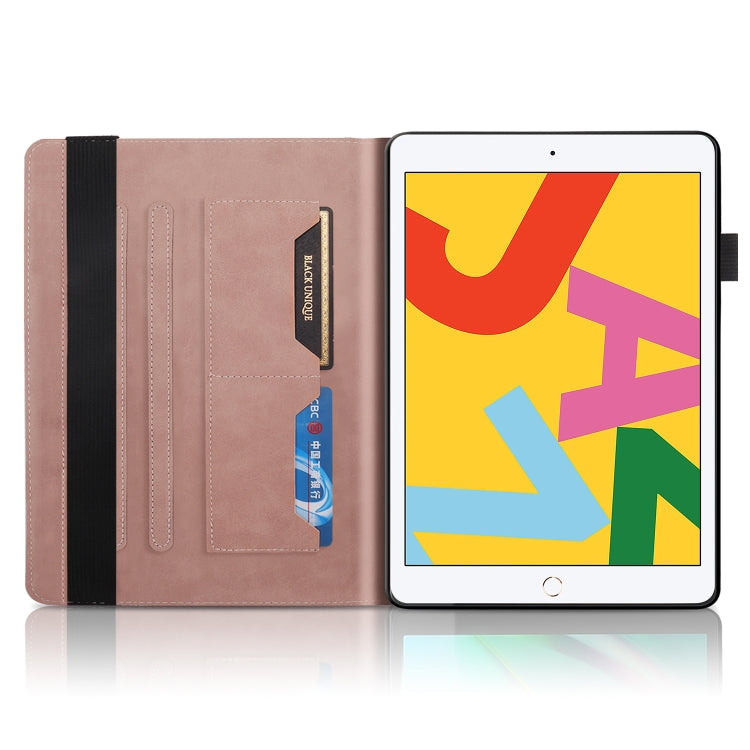 For iPad 10.2 / iPad Pro 10.5 inch Life Tree Series Horizontal Flip Leather Case with Holder & Card Slots & Pen Slot & Sleep / Wake-up Function(Rose Gold) - iPad 10.2 Cases by buy2fix | Online Shopping UK | buy2fix