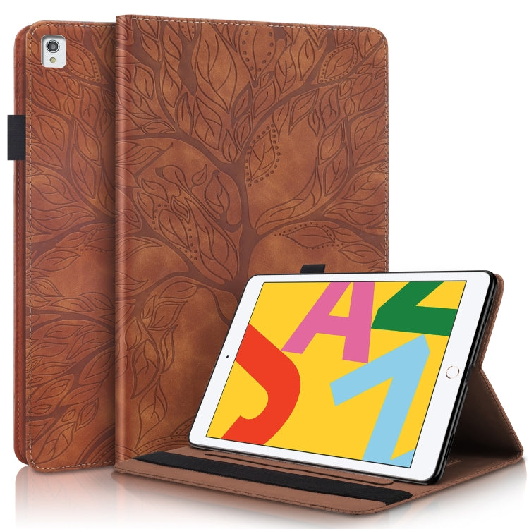 For iPad 10.2 / iPad Pro 10.5 inch Life Tree Series Horizontal Flip Leather Case with Holder & Card Slots & Pen Slot & Sleep / Wake-up Function(Brown) - iPad 10.2 Cases by buy2fix | Online Shopping UK | buy2fix