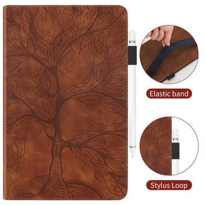 For iPad 10.2 / iPad Pro 10.5 inch Life Tree Series Horizontal Flip Leather Case with Holder & Card Slots & Pen Slot & Sleep / Wake-up Function(Brown) - iPad 10.2 Cases by buy2fix | Online Shopping UK | buy2fix