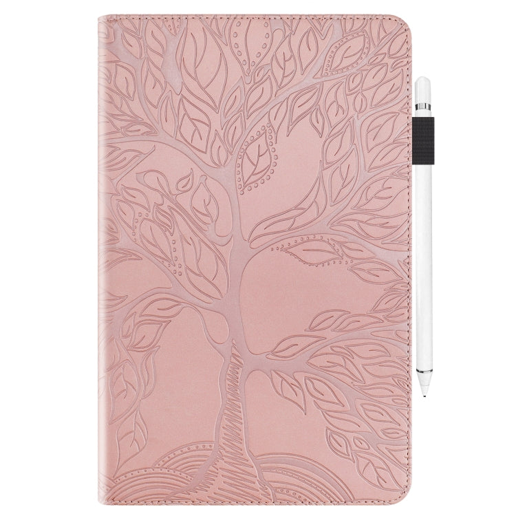 For iPad Pro 11 (2020) Life Tree Series Horizontal Flip Leather Tablet Case with Holder & Card Slots & Pen Slot & Sleep / Wake-up Function(Rose Gold) - iPad Pro 11 (2020) Cases by buy2fix | Online Shopping UK | buy2fix