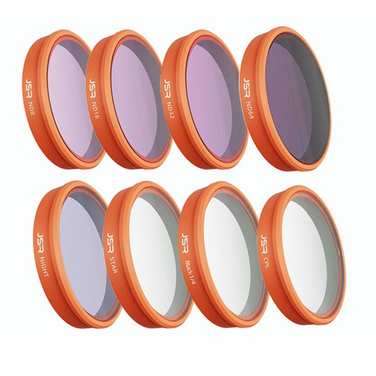 For DJI Osmo Action 6 JSR KO Series Camera Lens Filter, Filter:8 in 1 Mixed Filter