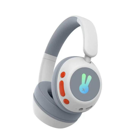 BT08C Bluetooth Wireless Full-Cover Headphone for Children(Grey)