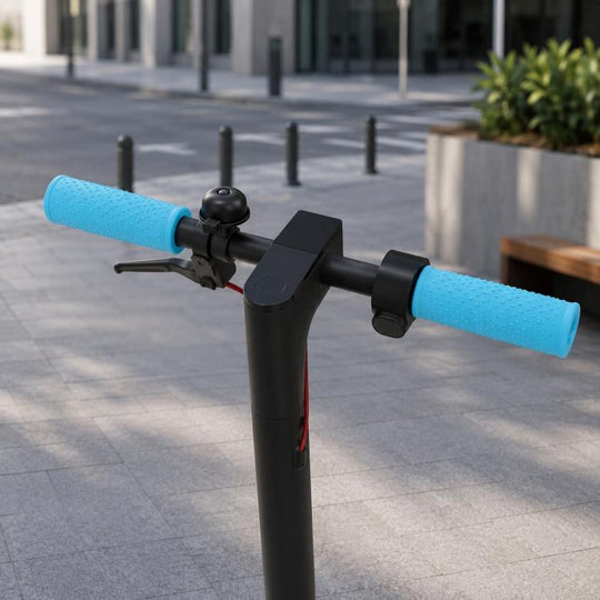 For Xiaomi Mijia M365 Scooter Handlebar 22mm Anti-slip Silicone Protective Cover(Blue)