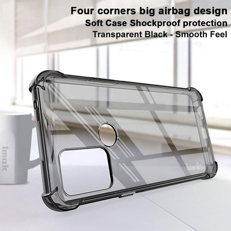 For HTC Desire 20 / Desire 20+ IMAK All Coverage Shockproof Airbag TPU Case(Transparent Black) - HTC by imak | Online Shopping UK | buy2fix