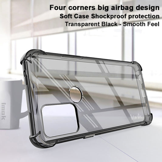 For HTC Desire 20 / Desire 20+ IMAK All Coverage Shockproof Airbag TPU Case(Transparent Black) - HTC by imak | Online Shopping UK | buy2fix