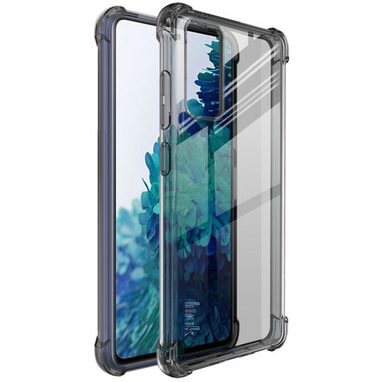 For Samsung Galaxy S20 FE / S20 Lite IMAK All Coverage Shockproof Airbag TPU Case(Transparent Black)