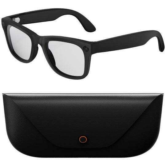 HD5 Ultra Double Lenses Smart AI Translation Glasses with 8MP HD Camera, Video Recording, WiFi Transmission, Al Smart Voice Assistant(Black)
