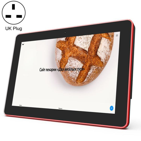 WA1056T 10.1 inch IPS HD Touch Screen Digital Signage, 2GB+16GB, Android 11 RK3566 Quad Core, Plug Type:UK Plug(Black)