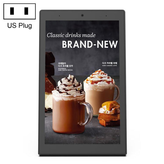 WL1039T 10.1 inch Vertical Screen HD Touch Screen Digital Signage, 4GB+64GB, Android 14 RK3576S Quad Core, Plug Type:US Plug(Black)