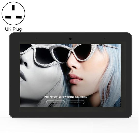 WF8058T 8 inch IPS HD Touch Screen Digital Signage, 2GB+16GB, Android 11 RK3568 Quad Core, Plug Type:UK Plug(Black)