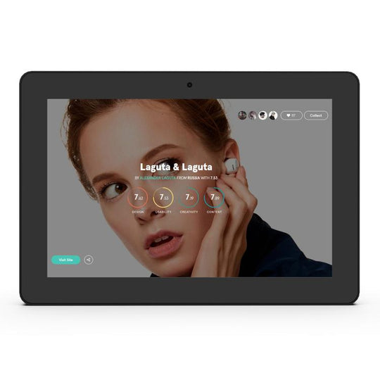 WF1036T 10.1 inch HD Touch Screen Digital Signage, 2GB+16GB, Android 11 RK3566 Quad Core, Plug:UK Plug(Black)