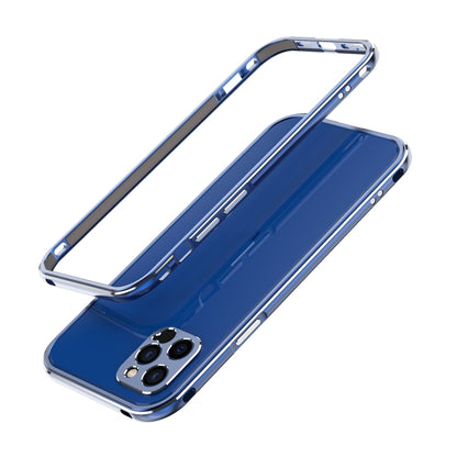 For iPhone 12 Pro Max Aurora Series Lens Protector + Metal Frame Protective Case(Blue) - iPhone 12 Pro Max Cases by buy2fix | Online Shopping UK | buy2fix