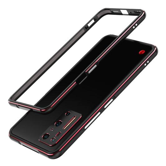 For Smartisan Nut R2 Lens Protector + Metal Frame Protective Case(Black Red) - More Brand by buy2fix | Online Shopping UK | buy2fix