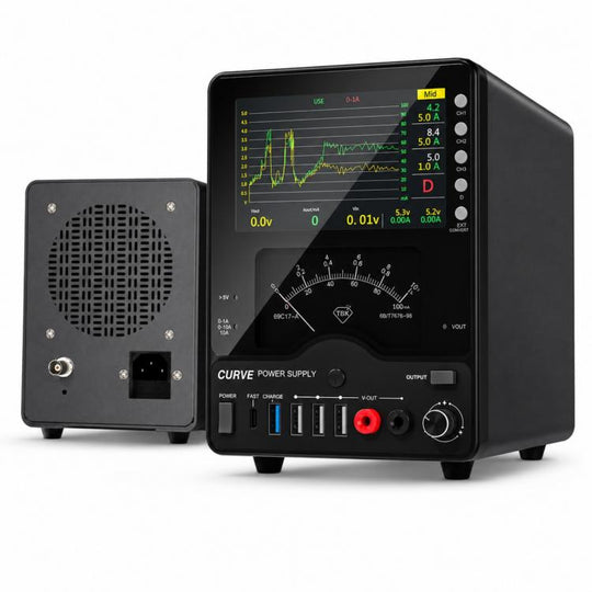TBK TBK-218 30V / 10A Intelligent Control Curved DC Regulated Power Supply with Pointer Meter, Plug:UK Plug