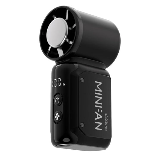 K813 Mini High Speed Cooling Fan with Digital Display(Black)