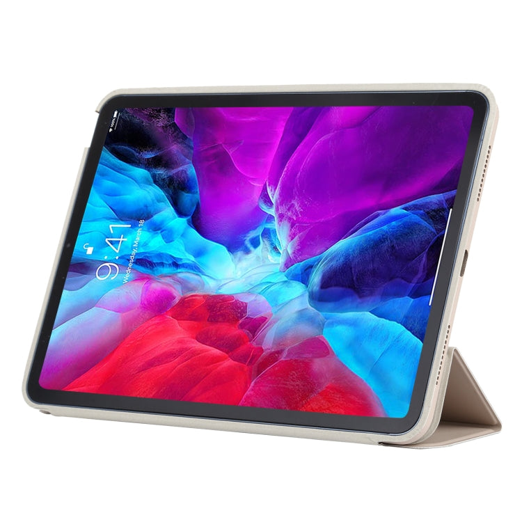 3-fold Horizontal Flip Smart Leather Case with Sleep / Wake-up Function & Holder For iPad Air 4/5 (Grey) - iPad Air (2022) / (2020) 10.9 Cases by buy2fix | Online Shopping UK | buy2fix