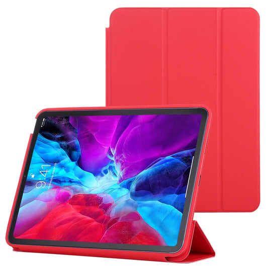 3-fold Horizontal Flip Smart Leather Case with Sleep / Wake-up Function & Holder For iPad Air 4/5 (Red) - iPad Air (2022) / (2020) 10.9 Cases by buy2fix | Online Shopping UK | buy2fix