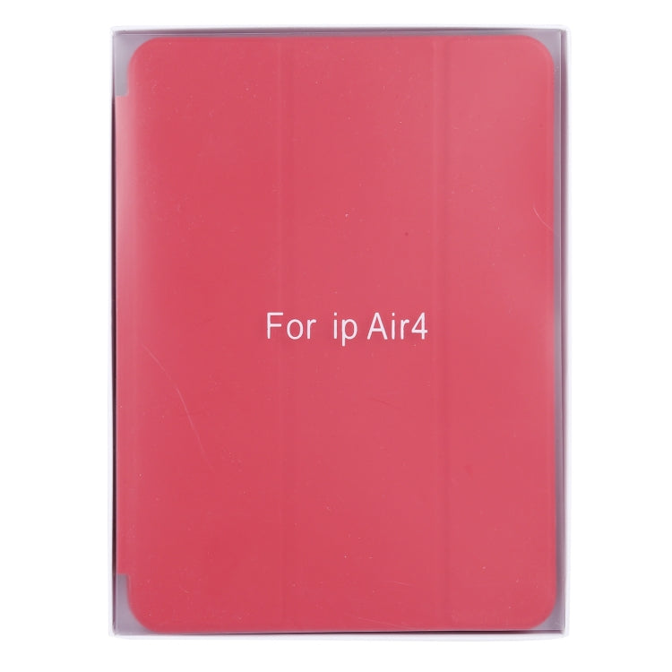 3-fold Horizontal Flip Smart Leather Case with Sleep / Wake-up Function & Holder For iPad Air 4/5 (Red) - iPad Air (2022) / (2020) 10.9 Cases by buy2fix | Online Shopping UK | buy2fix