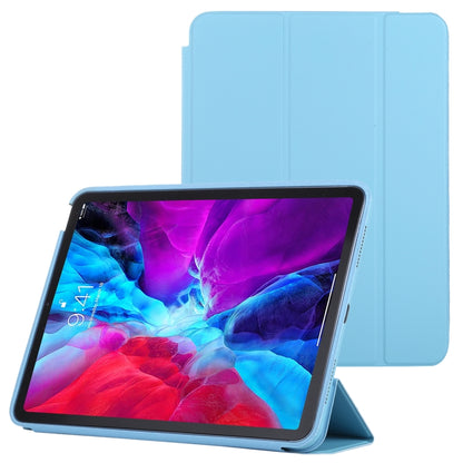 3-fold Horizontal Flip Smart Leather Case with Sleep / Wake-up Function & Holder For iPad Air 4/5 (Blue) - iPad Air (2022) / (2020) 10.9 Cases by buy2fix | Online Shopping UK | buy2fix