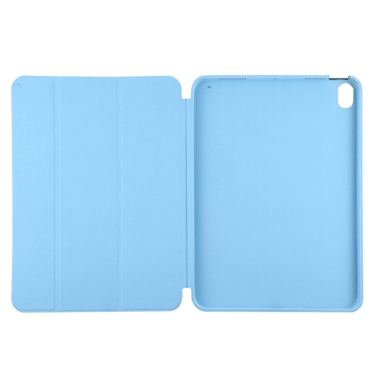 3-fold Horizontal Flip Smart Leather Case with Sleep / Wake-up Function & Holder For iPad Air 4/5 (Blue) - iPad Air (2022) / (2020) 10.9 Cases by buy2fix | Online Shopping UK | buy2fix