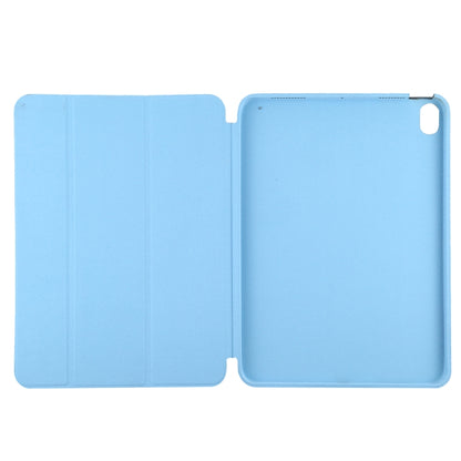 3-fold Horizontal Flip Smart Leather Case with Sleep / Wake-up Function & Holder For iPad Air 4/5 (Blue) - iPad Air (2022) / (2020) 10.9 Cases by buy2fix | Online Shopping UK | buy2fix