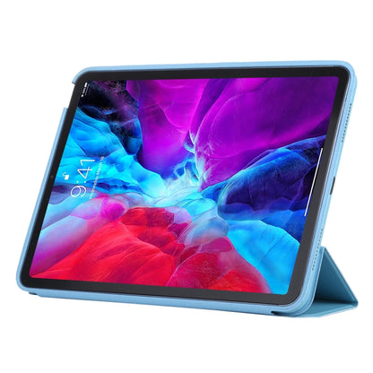 3-fold Horizontal Flip Smart Leather Case with Sleep / Wake-up Function & Holder For iPad Air 4/5 (Blue) - iPad Air (2022) / (2020) 10.9 Cases by buy2fix | Online Shopping UK | buy2fix