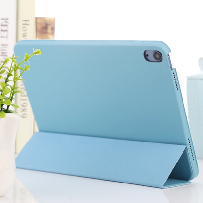 3-fold Horizontal Flip Smart Leather Case with Sleep / Wake-up Function & Holder For iPad Air 4/5 (Blue) - iPad Air (2022) / (2020) 10.9 Cases by buy2fix | Online Shopping UK | buy2fix