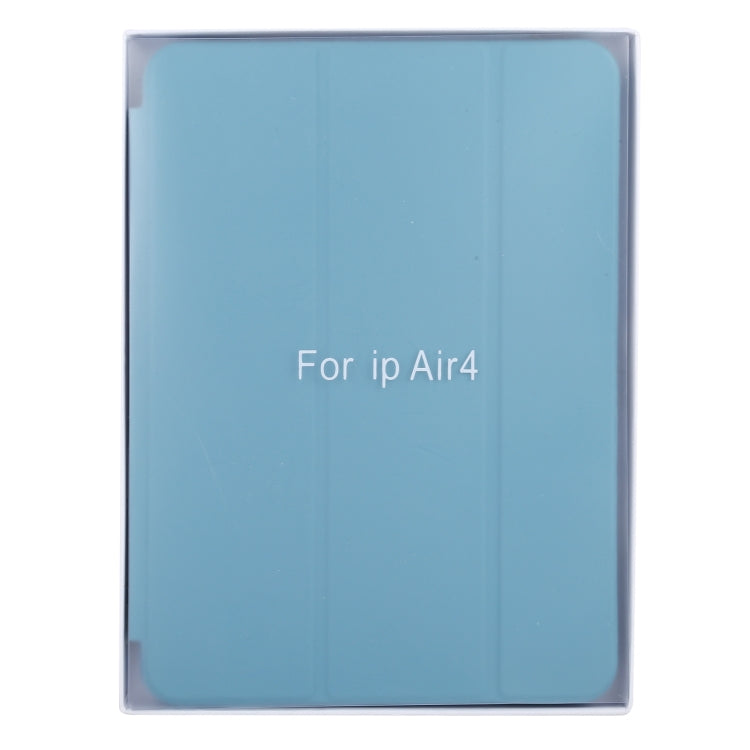 3-fold Horizontal Flip Smart Leather Case with Sleep / Wake-up Function & Holder For iPad Air 4/5 (Blue) - iPad Air (2022) / (2020) 10.9 Cases by buy2fix | Online Shopping UK | buy2fix