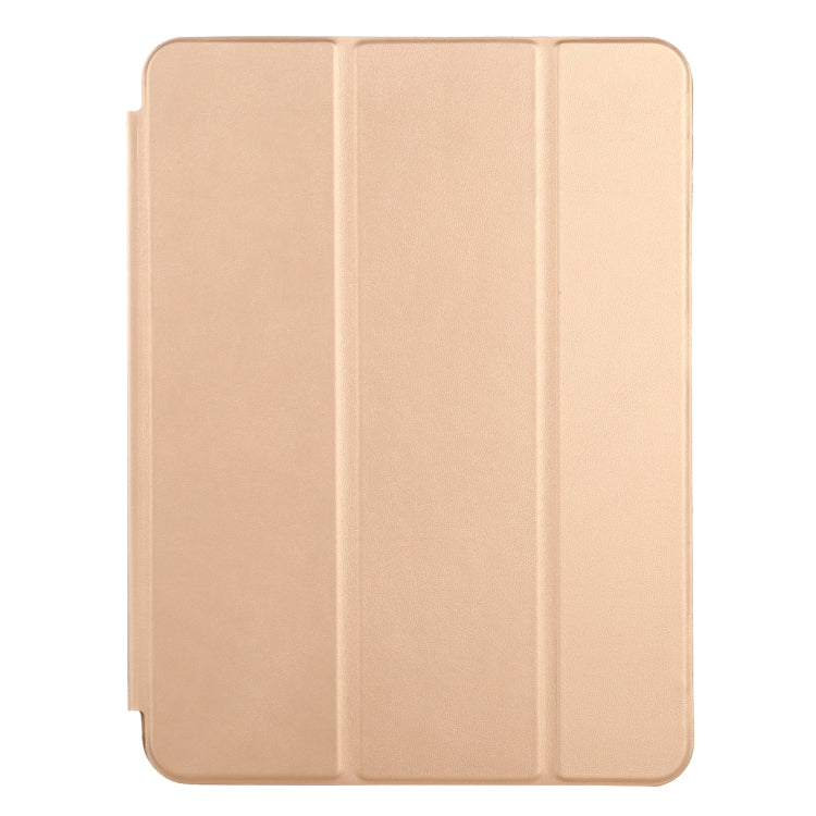 3-fold Horizontal Flip Smart Leather Case with Sleep / Wake-up Function & Holder For iPad Air 4/5 (Gold) - iPad Air (2022) / (2020) 10.9 Cases by buy2fix | Online Shopping UK | buy2fix