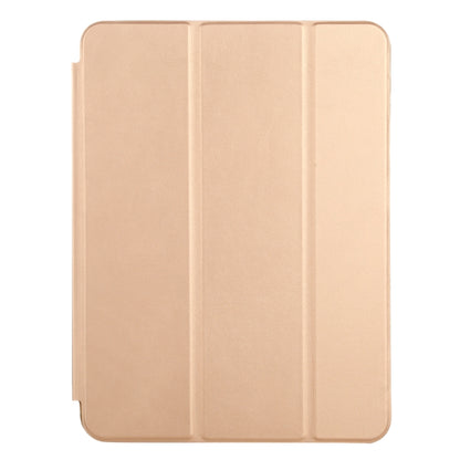 3-fold Horizontal Flip Smart Leather Case with Sleep / Wake-up Function & Holder For iPad Air 4/5 (Gold) - iPad Air (2022) / (2020) 10.9 Cases by buy2fix | Online Shopping UK | buy2fix